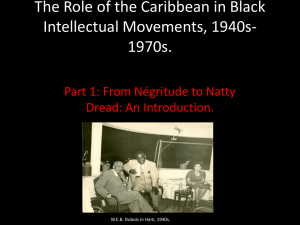 From Negritude to Natty Dread