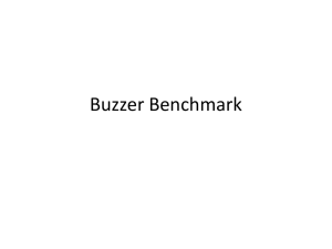 Buzzer Benchmark