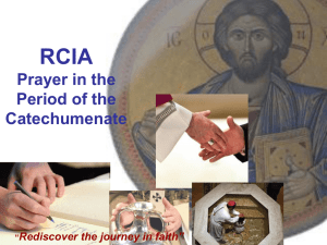 RCIA Prayer in the Period of the Catechumenate