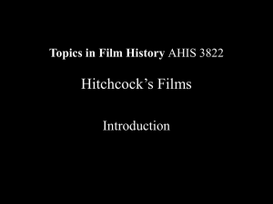 Hitchcock lecture 1