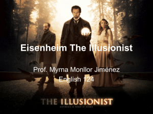 Eisenheim The Illusionist - English 124: Film and/as Literature