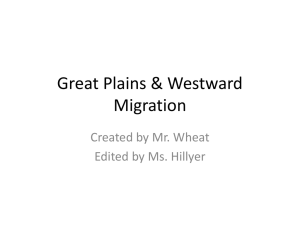 Great Plains & Westward Migration