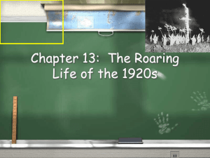 Chapter 21: The Roaring Life of the 1920s