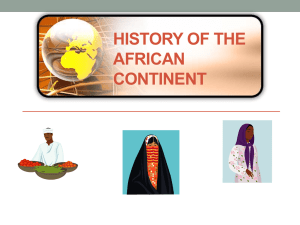 History of Africa PPT