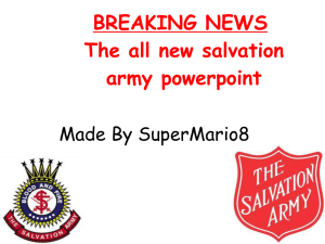 Salvation Army powerpoint