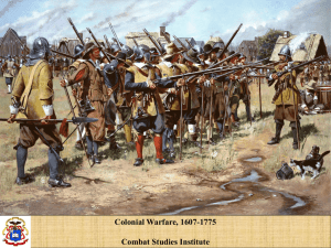 Colonial Warfare - University of South Alabama