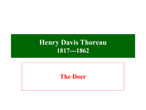 Henry Davis Thoreau 1817--