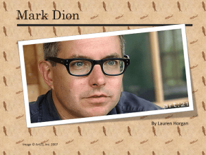 Mark Dion PowerPoint