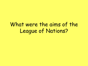 Aims of the League of