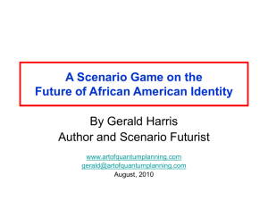 A Scenario Game of the Future of African American Identity