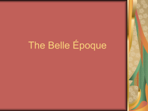 Chapter 26 - The Belle Époque