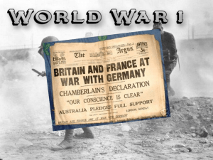 World War 1 presentation