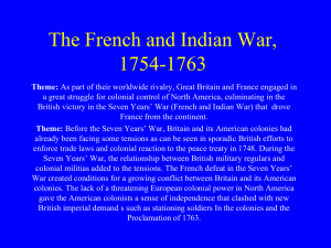 6 The French and Indian War