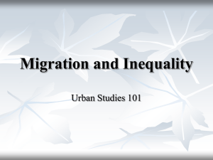 Lecture 8 Migration and Inequality