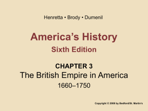 America`s History Sixth Edition CHAPTER 3