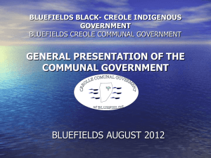 bluefields black- creole indigenous government
