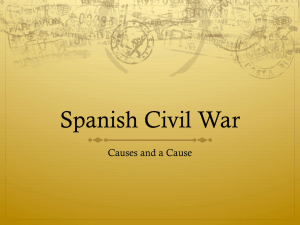 Spanish Civil War - BTHS World History