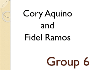 Cory Aquino and Fidel Ramos