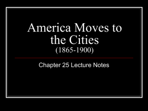 Chapter 25.America Moves to the Cities