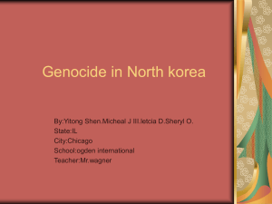 AN power point about north korea.