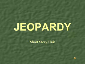 Jeopardy Short Story