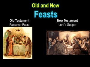Old and New Feasts - Radford Church of Christ