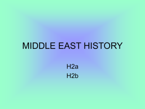 MIDDLE EAST HISTORY