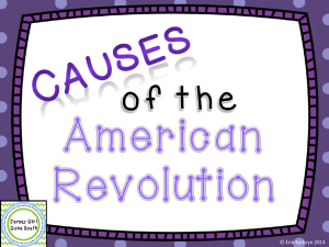 AmericanRevolutionCauses