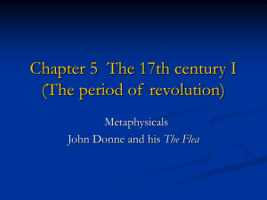 Chapter 5: The 17th century (The period of revolution)