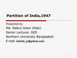 Partition of India,1947