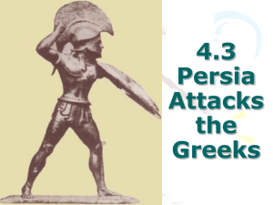 4.3 Persia Attacks the Greeks