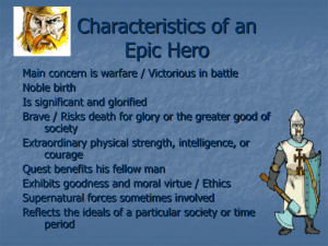 Characteristics of a Traditional Hero
