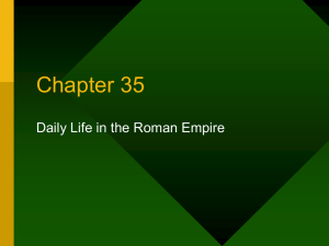 daily life in ancient Rome notes