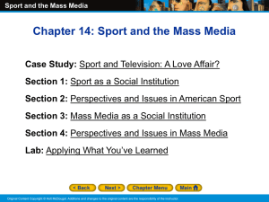 Sport and the Mass Media