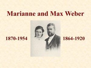 Max and Marianne Weber
