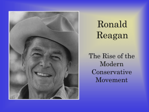 Powerpoint on Reagan and Bush