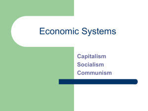 Economic Systems - Reeths
