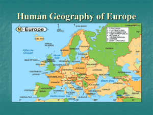 Human Geography of Europe