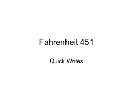 Fahrenheit 451 homework help
