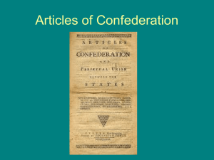 Articles of Confederation - New Bremen Local Schools