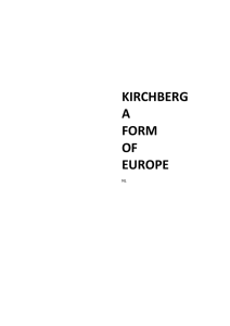 kirchberg a form of europe - Faculteit Architectuur