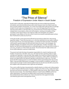 The Price of Silence-AI-HRW 1 August 2014