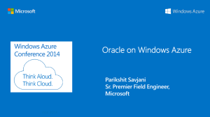 Oracle on Windows Azure