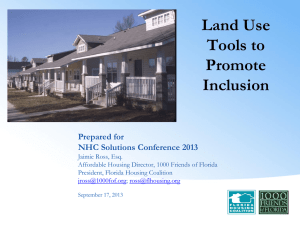 Land Use Tools to Promote Inclusion