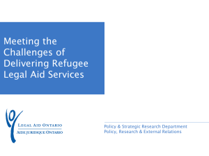 Refugee law services reform