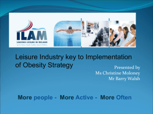 Presentation by Institute of Leisure and Amenity Management