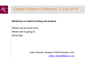 AoC Finance 3 June 2014 Capital