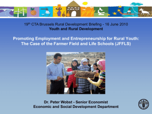 promoting employment and entrepreneurship for