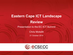ECSECC Powerpoint Template - The Eastern Cape ICT Summit