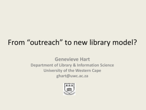 From “outreach” to new library model